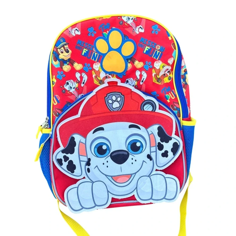 Paw Patrol Marshall Mission Have Fun Little Kids Backpack Red School Bag